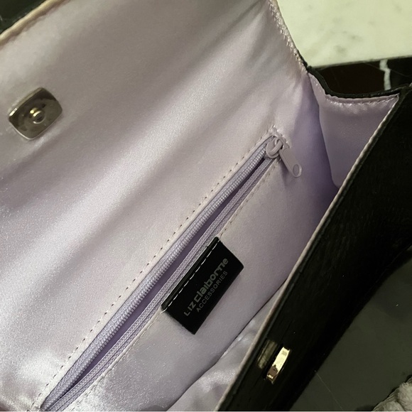 Liz Claiborne Black Crocodile Bag - Picture 10 of 11